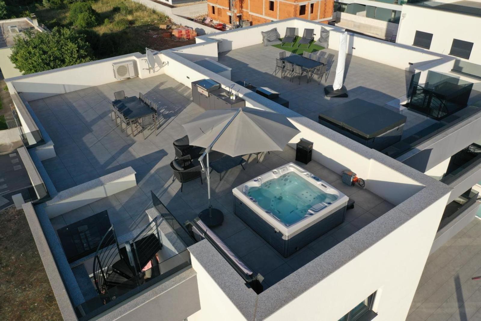 Fux Penthouse Whirlpool Meerblick Zadar Exterior foto