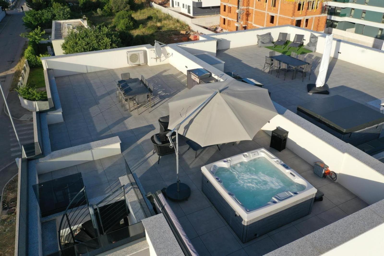Fux Penthouse Whirlpool Meerblick Zadar Exterior foto